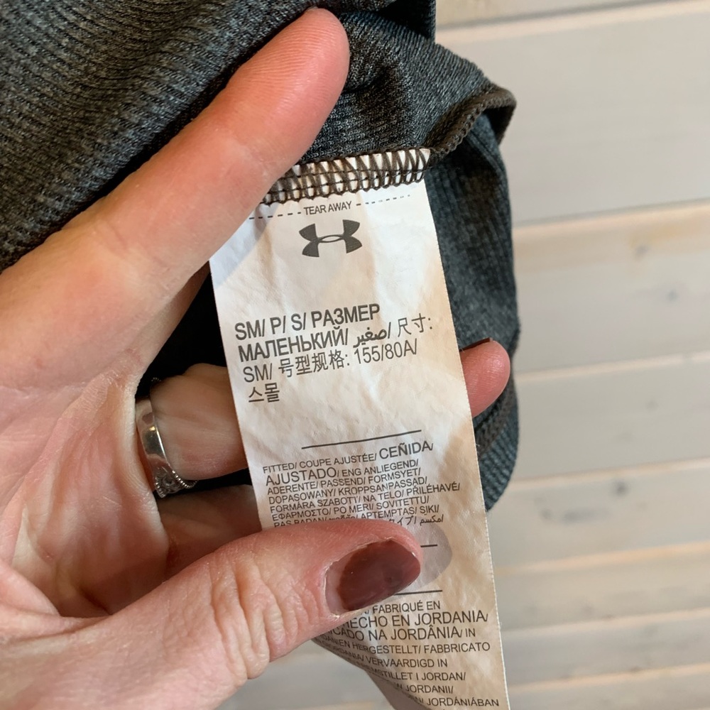 Under Armour | Grey Women’s Tech Victory Ribbed Racerback Tank - Picture 9 of 9